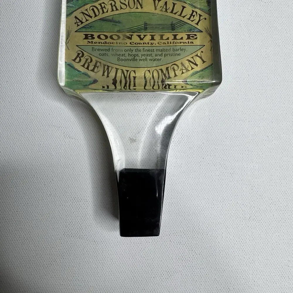 Anderson Valley Barney Flats Oatmeal Stout Beer Tap Handle Boonville CA